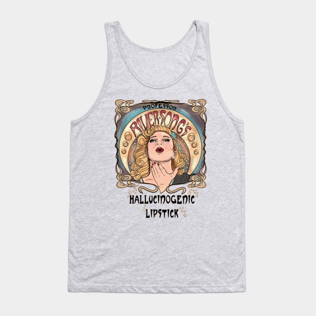 Professor River Song's Hallucinogenic Lipstick Tank Top by MonicaLaraArt